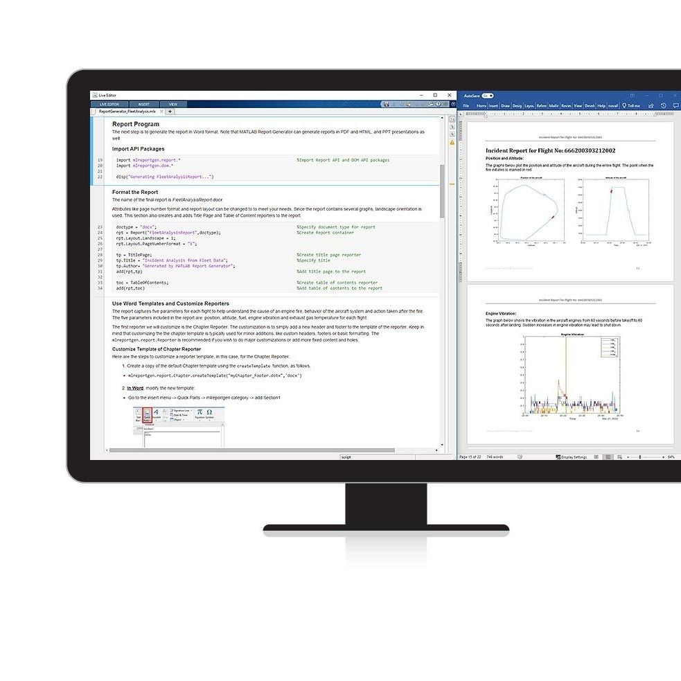 Программное обеспечение для составления отчетности - MATLAB Report  Generator™ - The MathWorks - автоматизированное