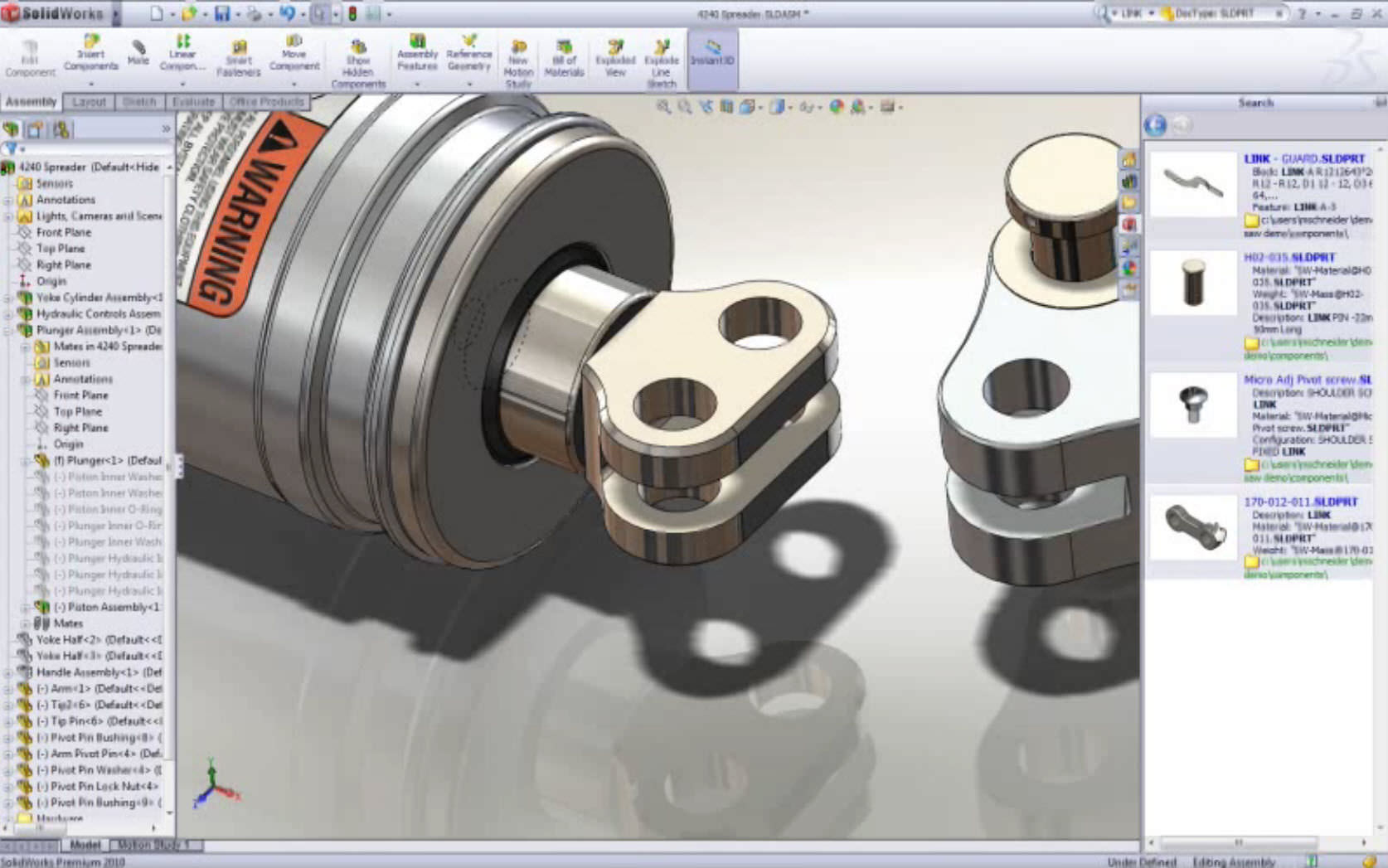 Программное обеспечение моделирования - SOLIDWORKS - для анализа / развития  / для анализа напряжений