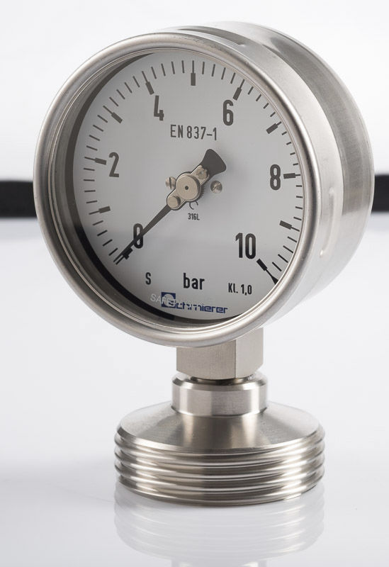 Манометр с трубкой Бурдона - RU 100 - Schmierer GmbH - со шкалой ...