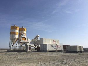 мобильная бетоносмесительная установка