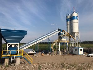 стационарная бетоносмесительная установка