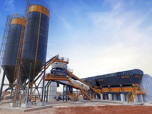 стационарная бетоносмесительная установка