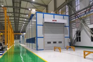 закрытая окрасочная кабина