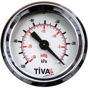 вакуумметр с трубкой Бурдона
