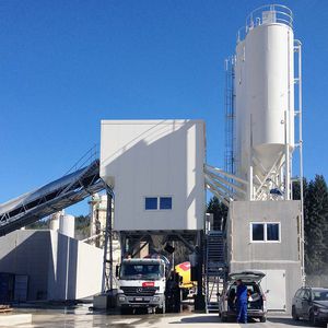 стационарная бетоносмесительная установка