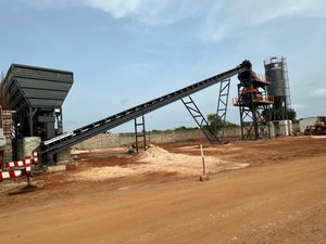 стационарная бетоносмесительная установка