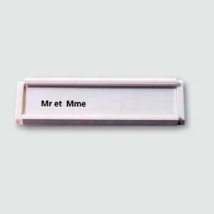 plaquette d'identification