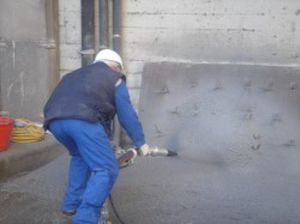машина для механического нанесения бетон