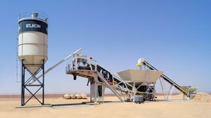 мобильная бетоносмесительная установка / автоматическая / с одним корпусом