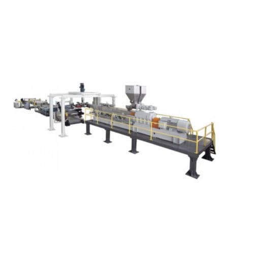 Многослойная экструзионная линия - CWT series - Cowell(Nanjing)Extrusion Machinery Co.,Ltd. - двойной шнек / однослойная / для пластин