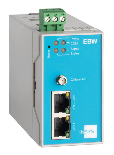 Маршрутизатор связи - EBW-H100 - INSYS MICROELECTRONICS GmbH - секционный / с передачей пакетов данных / Интернет
