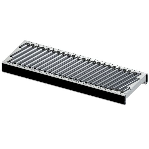 Конвейер с механизированными роликами - ASRF50-130-MPÜ - AMI Förder- und Lagertechnik GmbH - для позиционирования