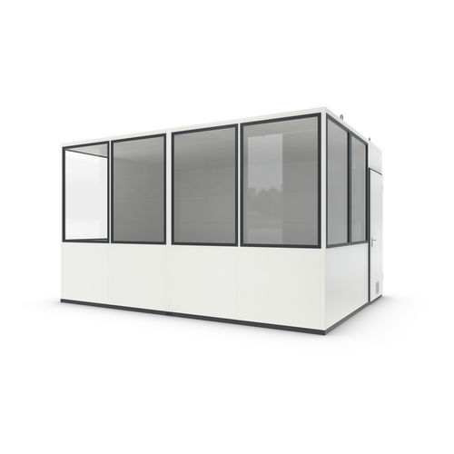 Система "room-in-room" из листового металла - Basic 15 Starter Plus - WSM – Walter Solbach Metallbau GmbH - из минерального волокна / с полом из ПВХ