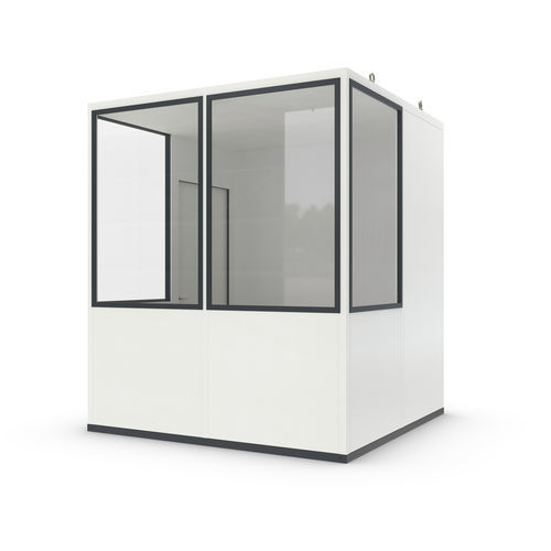 Система "room-in-room" из листового металла - Basic 5 - WSM – Walter Solbach Metallbau GmbH - из минерального волокна / с полом из ПВХ
