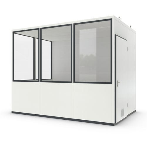 Система "room-in-room" из листового металла - Basic 7 Starter Plus - WSM – Walter Solbach Metallbau GmbH - из минерального волокна / с полом из ПВХ