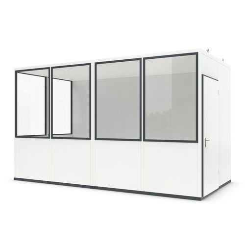 Модульная система "room-in-room" - Basic 10 - WSM – Walter Solbach Metallbau GmbH - из листового металла / из стекла / с полом из ПВХ