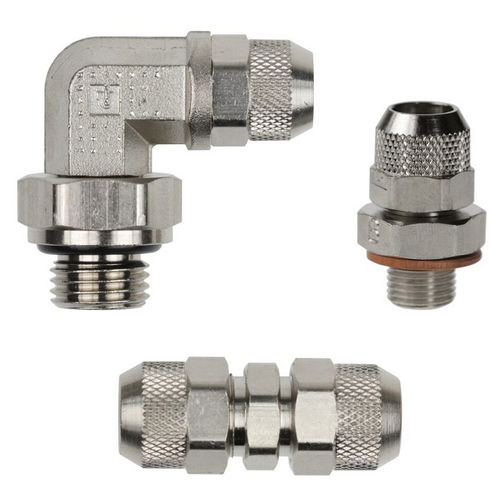 Фитинг для химических продуктов - PL  - Parker Fluid System Connectors Division Europe - пневматический / резьбовой / под углом 90°