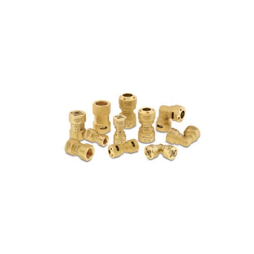Изогнутый трубный соединитель - ZoomLock PUSH - Parker Fluid System Connectors Division Europe - из латуни / быстрый