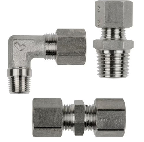 Гидравлический фитинг - 18 series - Parker Hose Products Division - Europe - пневматический / с сжатием / изогнутый