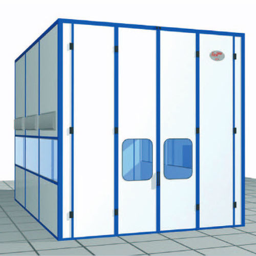 Закрытая окрасочная кабина - Euro SVCA series - Eurotherm - для транспортных средств / с сухой фильтрацией / с вертикальной вентиляцией