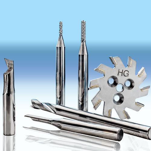 Цельный фрезер - Single helical milling cutter - straight long - HG GRIMME SysTech GmbH - для пластиковых материалов / высокоэффективный / высокой точности