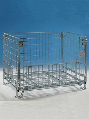 Ящичный поддон из металла - cargopak srl - транспортный / штабелируемый / из металлической сетки
