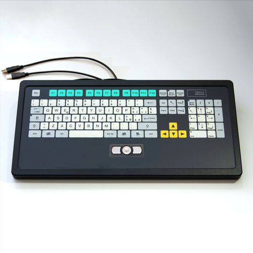 Клавиатура для письменного стола - KT-105-T-02 - k-tronic S.r.l. - с механическими клавишами / мембранная / 105 клавиш