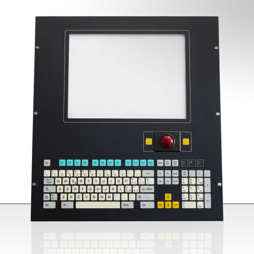 Клавиатура для монтажа в стойку - KT-101-K-17 - k-tronic S.r.l. - мембранная / 101 клавиша / с трекболом