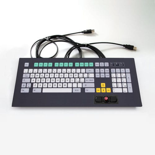 Клавиатура для монтажа в стойку - KT-101-K-14 - k-tronic S.r.l. - мембранная / 2 клавиши мыши / 101 клавиша