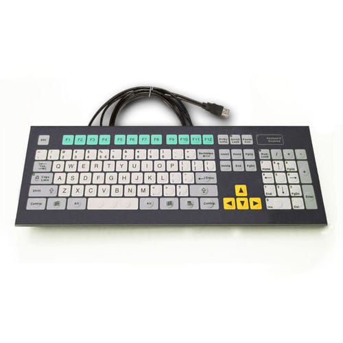 Клавиатура для монтажа в стойку - KT-105-K-10 - k-tronic S.r.l. - мембранная / 105 клавиш / промышленная