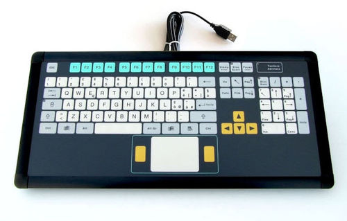 Клавиатура для письменного стола - KT-105-I-40 - k-tronic S.r.l. - емкостная / 105 клавиш / с сенсорной панелью