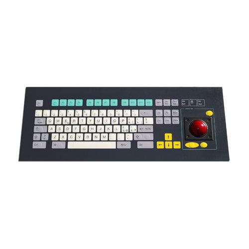 Клавиатура для монтажа в стойку - KT-84-K-15 - k-tronic S.r.l. - мембранная / 84 клавиши / с трекболом