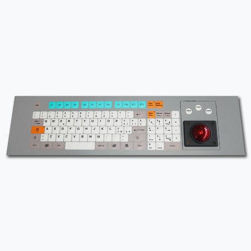 Клавиатура для монтажа в стойку - KT-96-K-01 - k-tronic S.r.l. - мембранная / 96 клавиш / с трекболом