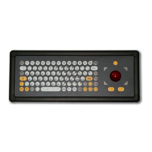 Встраиваемая клавиатура - KT-74-I-40 - k-tronic S.r.l. - мембранная / 74 клавиши / с трекболом