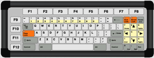 Встраиваемая клавиатура - KT-85-I-42 - k-tronic S.r.l. - мембранная / 85 клавиш / промышленная
