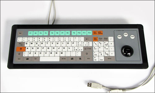 Встраиваемая клавиатура - KT-96-I-08 - k-tronic S.r.l. - мембранная / 96 клавиш / с трекболом