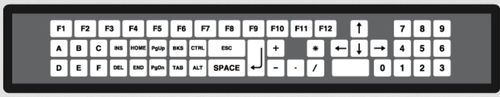 Клавиатура для письменного стола - KT-50-T-10	 - k-tronic S.r.l. - с механическими клавишами / мембранная / 50 клавиш