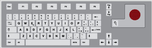 Встраиваемая клавиатура - KT-71-PI-01 - k-tronic S.r.l. - с механическими клавишами / 71 клавиша / с трекболом