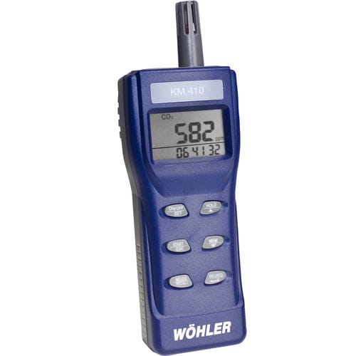 Измеритель качества воздуха в помещении - T, rF | Wöhler KM 410 - Wöhler - CO2 / CO / переносной
