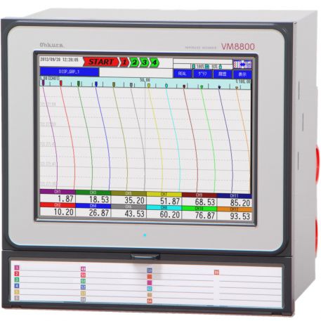 Регистратор без бумаги - VM8800A - Ohkura Electric - с сенсорным экраном