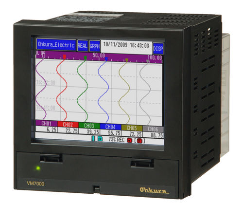 Регистратор без бумаги - VM7000A - Ohkura Electric - с сенсорным экраном