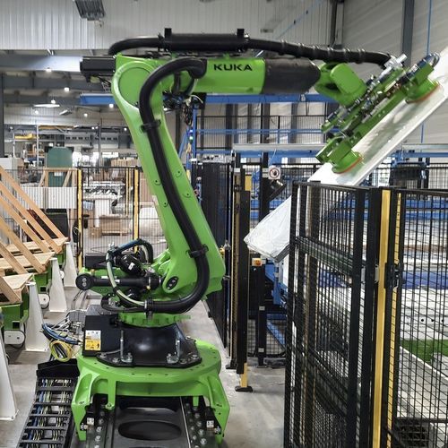 Роботизированная ячейка для разгрузочно-погрузочных работ - ALFI TECHNOLOGIES - для крупных деталей / для авиационной промышленности / для линии сборки