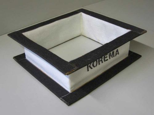 Компенсатор линейного расширения из ткани - KOREMA® GmbH & Co. KG - прямоугольный / с фланцем / для использования в промышленности