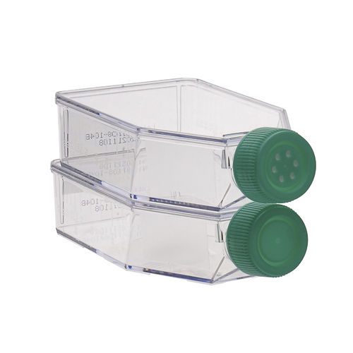 Колба с плоским дном - CCFP series - LABBOX LABWARE S.L. - из полистирола / с пробкой / для культуры клеток