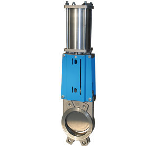 Клапан с гильотинными ножницами - WGE-PD - Watergates GmbH & Co. KG - пневматический / для воды / с установкой на фланце