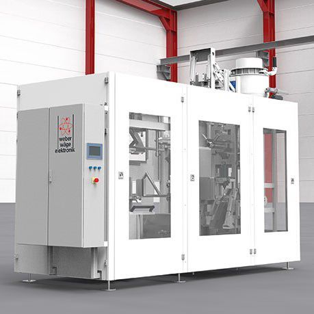 Наполнительная машина мешки с клапанами - Weber Waagenbau und Wägeelektronik GmbH - для бумаги / компактная