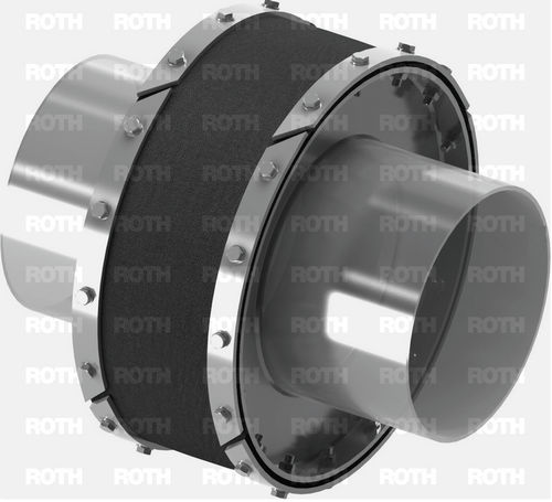 Компенсатор линейного расширения из полотна - 21 - Dieter A. Roth GmbH - круглый / с фланцем / для турбины