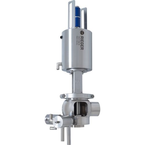 Клапан с двойным седлом - DD - Gebr. Rieger GmbH + Co. KG - пневматический / противосмесительный / для напитков