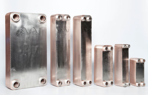 Паяный пластинчатый теплообменник - VM series - VAU Thermotech GmbH & Co. KG - жидкость/жидкость / из меди / компактный