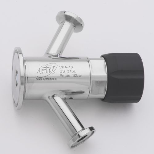 Клапан для отбора пробы - VPA - AERRE INOX Srl - мембранный / с пневматическим управлением / для пара